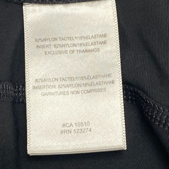 Lolë Capri Leggings Womens Small Black Nylon Stretch Elastic Waist Straight Leg - Picture 6 of 16